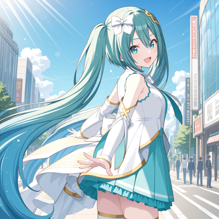 Open Meets Dress (Hatsune Miku) / Project SEKAI IllustriousXL