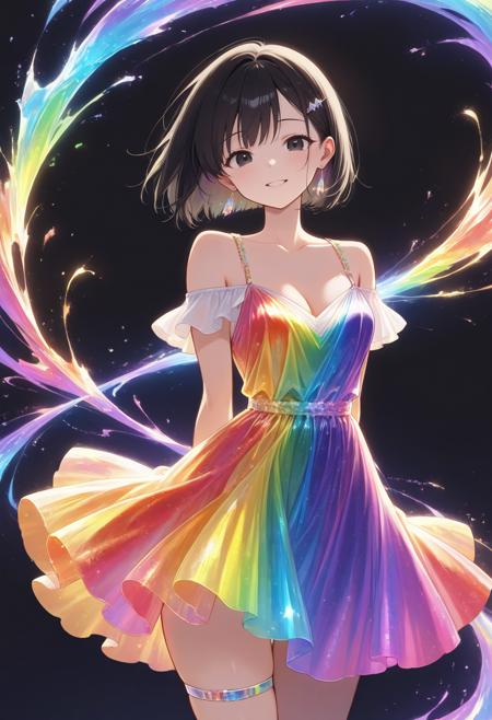 Rainbow Dress v1.0_illustrious