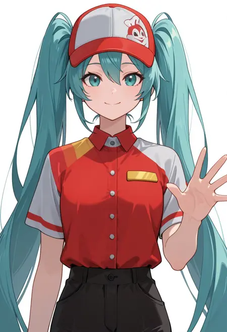 Jollibee Crew | Clothing Concept | Illustrious SDXL