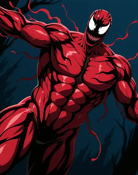 Carnage 90s Spiderman Cartoon (Marvel Comics) (Illustrious) (AD)