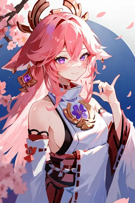 Yae Miko (Realistic + Anime) LoRA