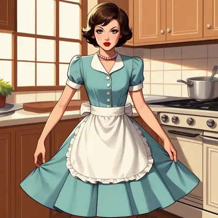 1950s Housewife Outfit - Pony