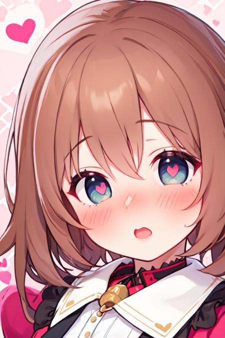 1girl, solo, masterpiece, best quality, unity 8k wallpaper, illustration, ultra-detailed, <lora:torogao_v4-000010:1>, heart-shaped pupils, full-face blush,