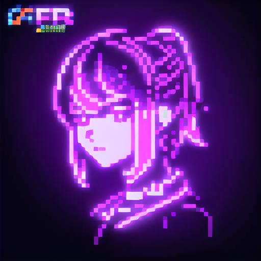 Pixel Neon Art image by SYK006