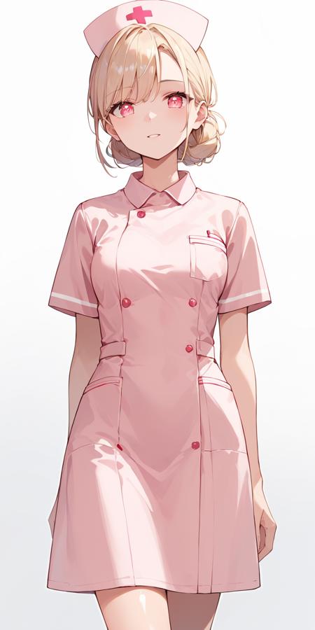 nurse white dress nurse cap