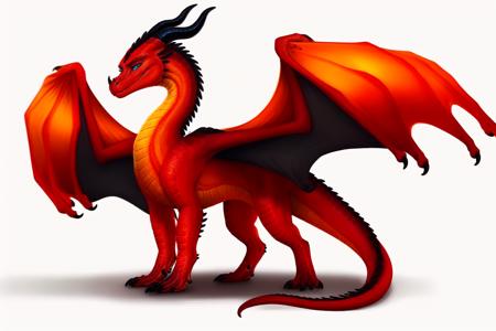 dragon orange red