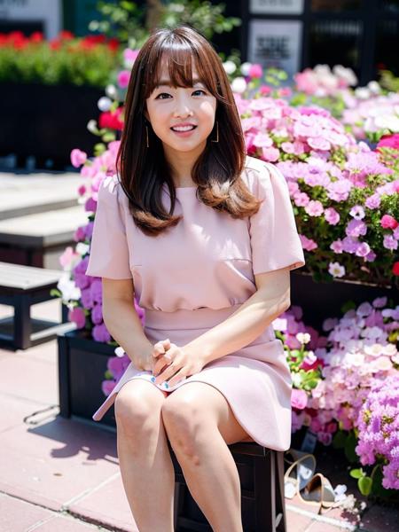 Photo of PBYoung wearing a  pink flower dress flower park background,  <lora:PBYoung:1>, (8k, RAW photo, best quality, masterpiece:1.2), (realistic, photo-realistic:1.37), best quality, ultra high res, photon mapping, radiosity, physically-based rendering, (masterpiece), (best quality), (ultra high res:1.2),(photorealistic:1.4), 1girl,extremely detailed face,posing, ((looking at viewer)),beautiful detailed eyes