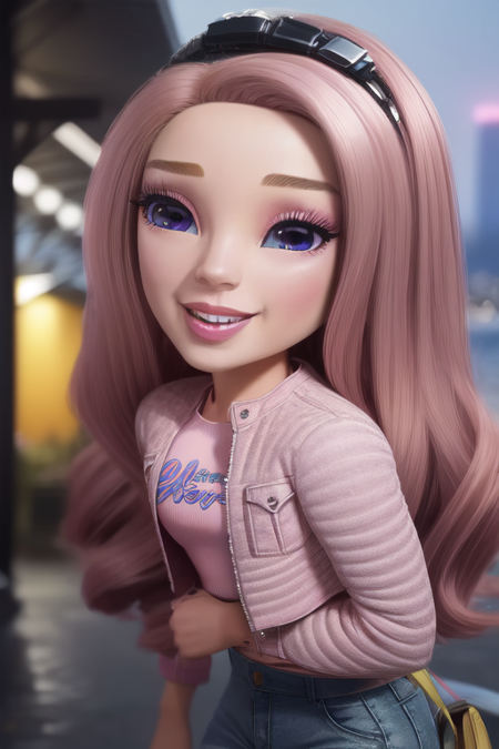 Bella_Parker_PCH, long pink hair