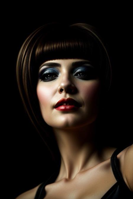 ((very beautiful)) (cyborg), 45 years old, (beautiful:1.75), (gothic makeup:0.99), (Red Lipstick:1), (anime:0.35), (oval face:0.25), (top model), body parts are made of metal, mechanical parts, mecha musume, robot joints, Cyberpunk, dress, ribbon, (front view:1.25), (elegant), 10 minutes before the world will end, hyper-realistic, (ultra-detailed:1), (insanely detailed:1), 4k, (8k), (realistic), (best quality), (HD), shot on portra 400, fujifilm xt3,  raw photo, (((masterpiece))), sense of depth,  ((perfect composition)), rule of thirds, (style of Leonardo Da Vinci:0.10), (style of Caravaggio:0.01), style of Claude Monet, Perfect hand, (detailed hand), (beautiful lighting)