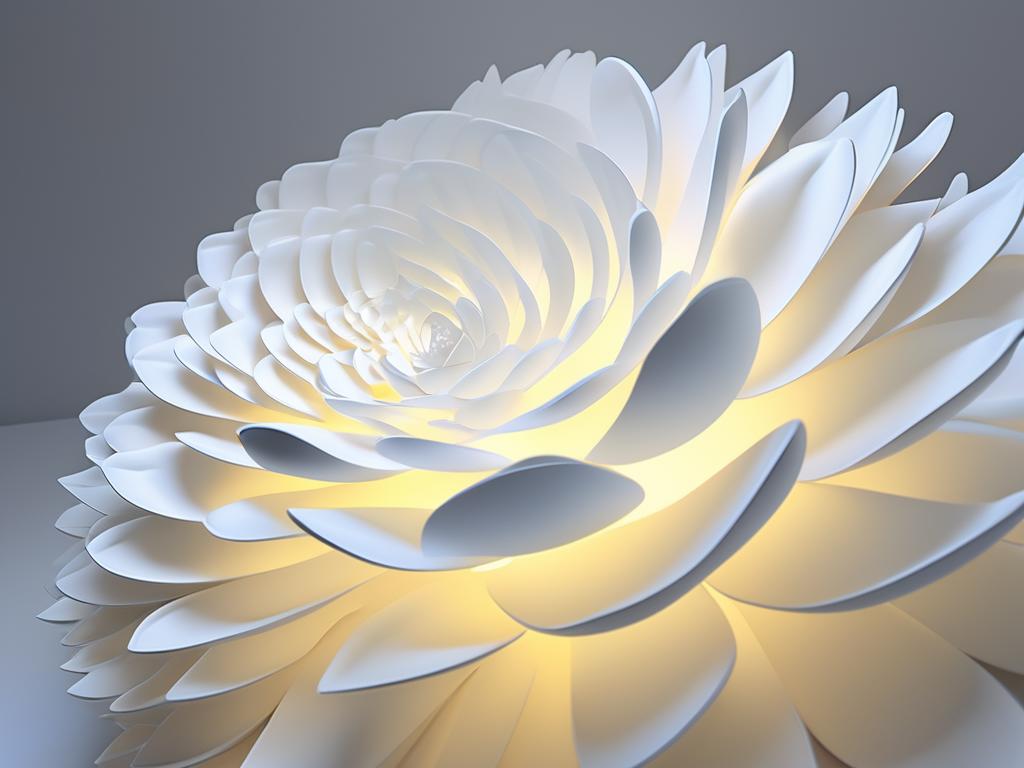 (fractal art:1.3),(gypsum sculpture:1.3),(work of sculpture),(white flower:1.4),(white theme:1.3),(soft light),(FASHION),(aestheticism:1.3),best light and shadow,absurdres,(masterpiece),(best quality),