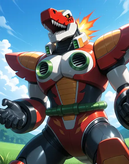 Burn Dinorex (Mega Man X) (Illustrious) (AD)