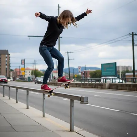 Skateboard Grinding