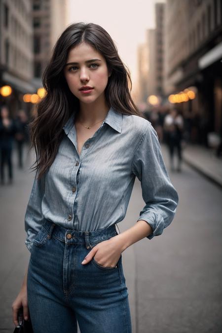 MargaretQ_SoloTI_v1,
(In a casual yet stylish outfit with a simple dress or shirt and jeans, with relaxed hair and a look of sincere reflection, for a look of everyday authenticity and emotional depth), (Amidst the various settings of a decade-long journey through life and love, from bustling city streets to quiet moments of personal connection, where the passage of time and evolving relationships create an atmosphere of bittersweet nostalgia:1.3), (nostalgic:1.3),(analog, cinematic, warm tones, soft lighting, intimate shots, cinematic shot:1.3),
<lora:add_detail:0.6> epiCPhoto, PA7_Portrait-MCU,
