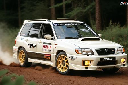 SUBARU RALLY FORESTERSF5, high quality photograph, bokeh, analog, depth of field, portra 800 film,  (((NFS))), (((Need For Speed))),  <lora:FORESTERSF5:0.6>