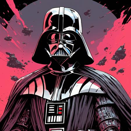 inkpunk style illustration of Darth Vader <lora:IPXL_v1:0.5>