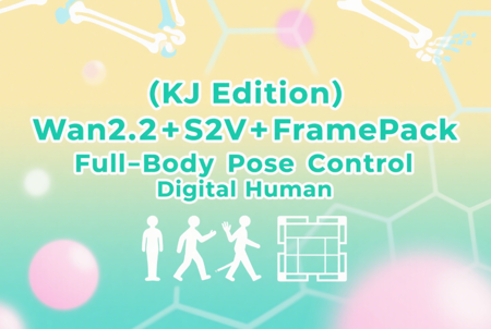 KJ Edition) Wan2.2+S2V+FramePack Full-Body Pose Control Digital Human v1.0