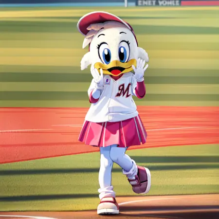 Baseball mascot 千葉ロッテマリーンズ リーンちゃん / RINE-Chan SD15