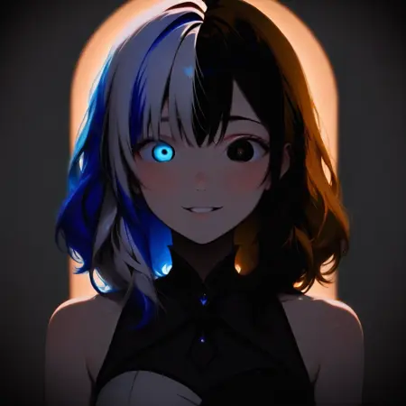 Illustrious : Perfect Split Bicolor Hair LoRA