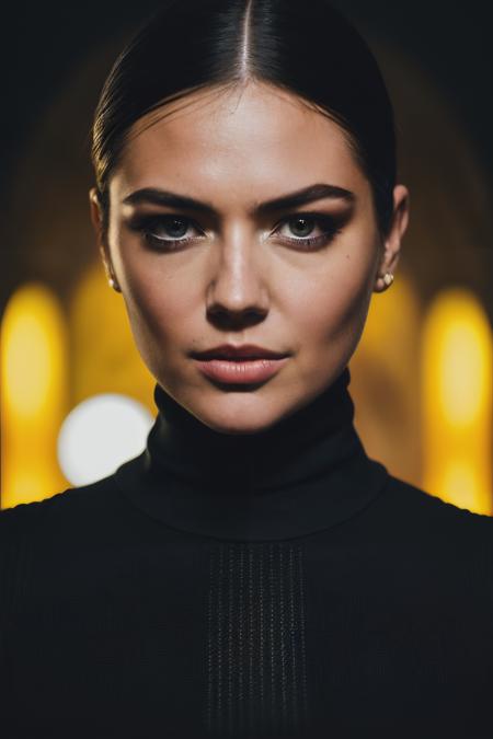 A stunning intricate full color portrait of kut , wearing a black turtleneck, epic character composition, by ilya kuvshinov, alessio albi, nina masic, sharp focus, natural lighting, subsurface scattering, f2, 35mm,<lyco:KateUpton-RealVision-V1.0:1.0>