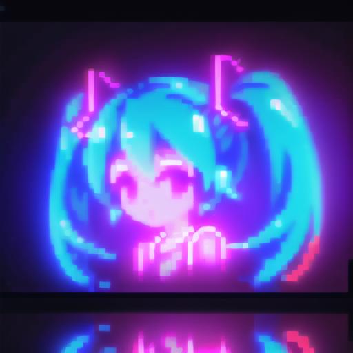 Pixel Neon Art image by SYK006