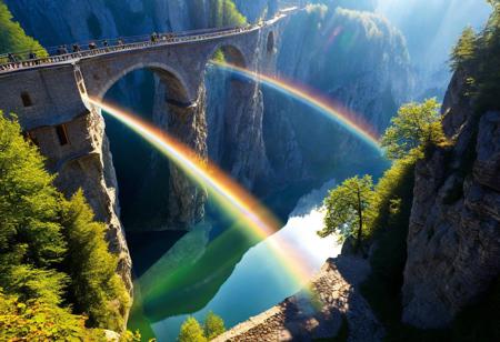 towers ringed in mist, sunrays, mixed media, surrealism, fantasy, great lighting, vibrant colors, dramatic perspective, A surreal landscape highly detailed, extremely high-resolution details, appears trapped in an optical illusion of reflections and refractions colorful, Zhangjiajie mountains,  Vienna in contemporary Austria, stone bridges, winding rivers extending to the horizon, professional photography, natural lighting, volumetric lighting maximalist. vivid, vibrant colors, intricately detailed, complex, elegant, expansive, fantastical, film photography style, medium grain, cmnt
 (8k uhd:1,4)