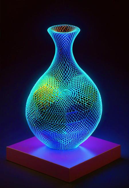 (The Klein Bottle, an impossible vessel of non-orientable topology:1.5), (surface shimmering with self-intersecting continuity:1.4), (neck glowing with one-sided mystery:1.6), paradoxical and mind-bending, (surreal art by M.C. Escher and Salvador Dal:1.3), recursive bottle patterns, iridescent glass, (emanating the unity of inside and outside:1.7), abstract space background, cool color gradients, (a container that contains itself:1.4)
(The Calabi-Yau Manifold, a jewel of string theory geometry:1.6), (dimensions shimmering with Kaluza-Klein compactification:1.4), (curves glowing with Ricci-flat elegance:1.5), mathematically sophisticated and aesthetically stunning, (mathematical art by Eugenia Cheng and Bathsheba Grossman:1.3), recursive manifold patterns, iridescent facets, (emanating the hidden dimensions of the universe:1.7), abstract space background, jewel tone color scheme, (a shape that holds the key to reality:1.4) 
(The Cellular Automaton, a grid of emergent complexity:1.5), (cells shimmering with rule-based evolution:1.4), (patterns glowing with self-organizing intricacy:1.6), mesmerizing and generative, (generative art by John Conway and Brian Eno:1.3), recursive grid patterns, iridescent cells, (emanating the ghost in the machine:1.7), abstract digital background, neon color palette, (a universe born from simple rules:1.4)