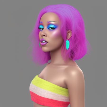 djct woman 3d render