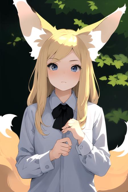  <lora:lfe:1>lfe,long hair, animal ear fluff, animal ears, fox ears, 