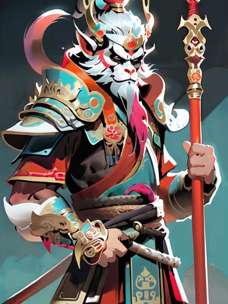 A man,the Monkey King,