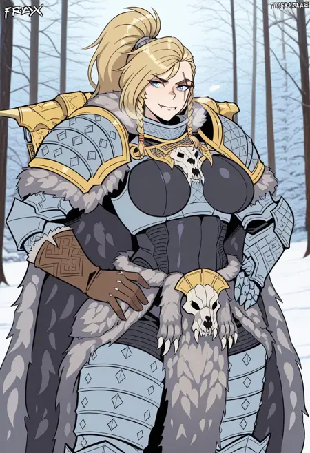 Warhammer 30k - Freya Russ (Leman Russ genderswap) [Pony/Illustrious]