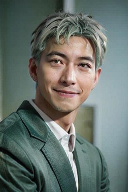 ((((1boy , medium shot,  light green hair  color :1.5)))),(8k, RAW photo, best quality, masterpiece:1.2), (realistic, photo-realistic:1.4), (extremely detailed CG unity 8k wallpaper) , (( smile close up shot portrait of a charming Horsen posing for shang yoon magazine in light blue, in the style of deconstructed tailoring, close up, rounded, precisionist, limited color range, duckcore, celestial :1.4)),((super biggest muscle chest )), ((muscular arms and a broad chest, strong, athletic, muscle:1.3 )), hyper detailed, soft lighting, strong backlight, beautiful lighting , hyperreal, front shot, ((random photorealistic full pose :1.3)),(day scene:1.2) 4k, cinematic, widescreen, zoom out, intricate detail, finely detailed, hyper detailed, insane details, centered, epic composition, smooth, extreamly realistic, cenematic, attractive beautiful, hyper realistic, photographed by Canon EOS 6D Mark II RF