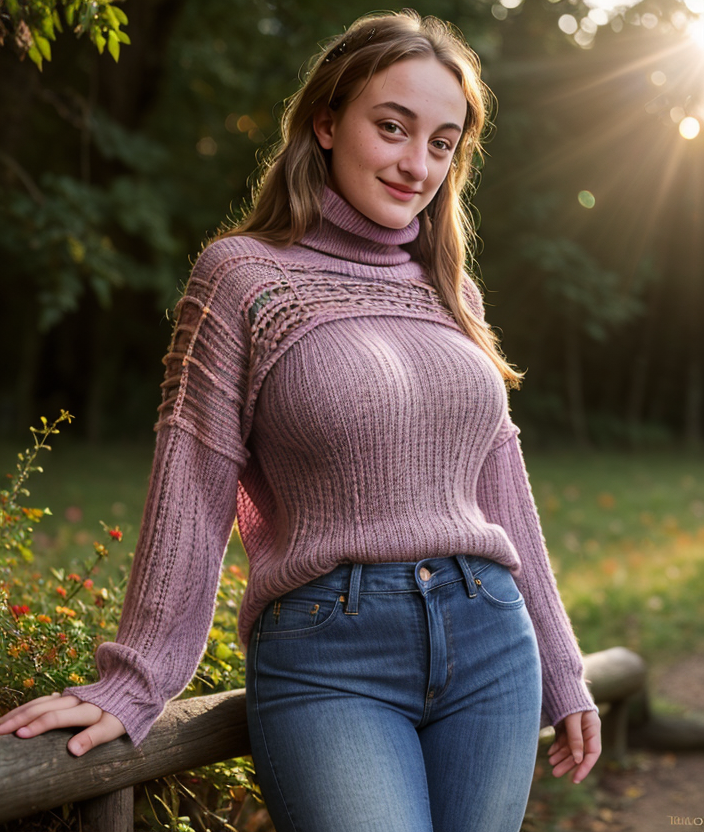 _a4m3l1_a4m3l1__ultra_hd_details__nature__outdoor__colorful_flowers__undergrowth__warm_light__sunset__upper_body__breast__smile__cloak__intricate__detailed_eyes__short_jeans___knit_turt_4100624422.png