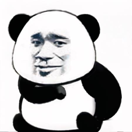 panda,  white backgroundï¼(sad:1.5)ï¼<lora:panda_emoji1.5v1:1>