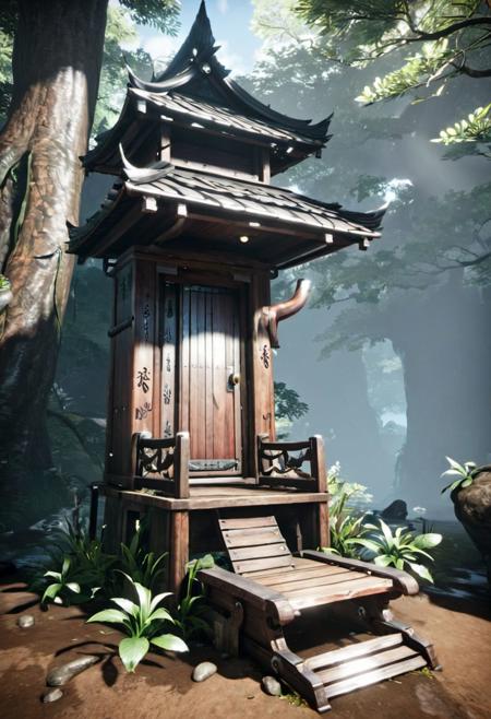 toilet,masterpiece,best quality,16k,trending on artstation, <lora:niohxl-step00000300:1>in the style of niohxl yokai