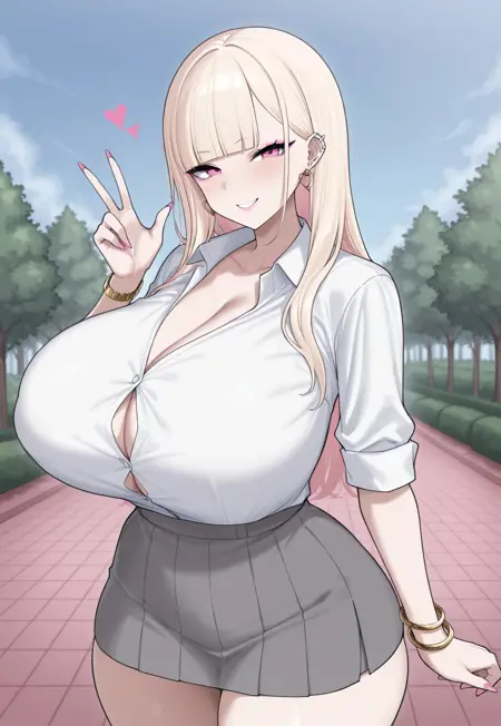 Nakamura Misaki (gyaru oc of nanae) - pony xl / illustrious lora