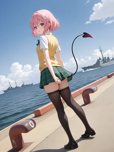 【Illustrious】倉庫外壁・ボラード (warehouse exterior)(bollard)