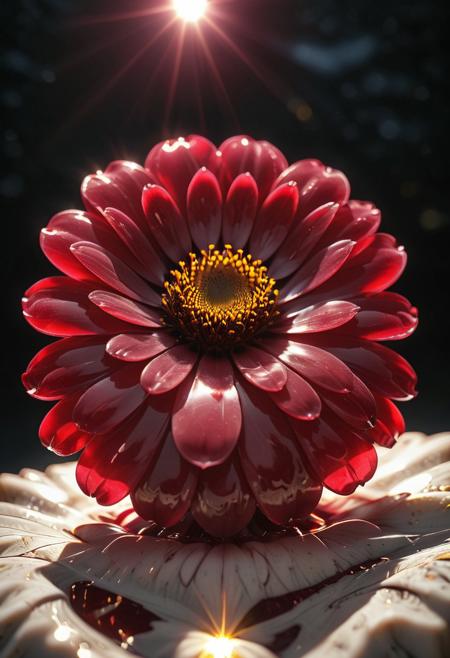 ruby flower made grom Liquid Marble (lnsflrCE_style, lens flare)