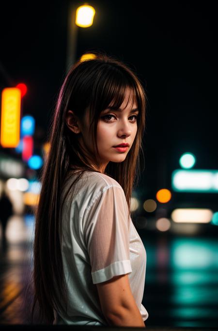 photo of a woman. neon lights, late at night, in the rain, very long brown wet hair, cinematic, shallow depth of field, extremely detailed
<lora:Detail Slider V2 By Stable :0.4>