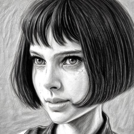 <lora:matilda_lora:1>, a drawing art style cartoon anime, slim female detailed face look at camera, smirk, (smile:0.5), raw, intricate, high quality, 8K, (natural skin texture, hyperrealism, soft light, sharp:1.2)