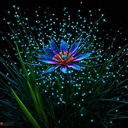 Fantasy, twinkling flowers, forest, light, sparkle, fine art, extreme details, photorealistic, matte painting" ultra highly detailed, detailed, black bg, night bg, rainbow color, ceramic, this one digital painting, highly detailed, intricated, intricated pose, clarity, high quality, center align, Miki Asai Macro photography, close-up, hyper detailed, trending on artstation, sharp focus, studio photo, intricate details, highly detailed, by greg rutkowski<lora:xl_more_art-full_v1:0.4>