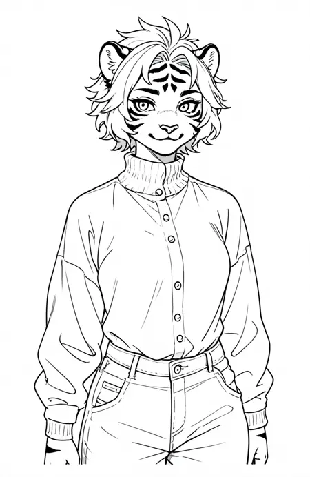Furry Lineart Xl
