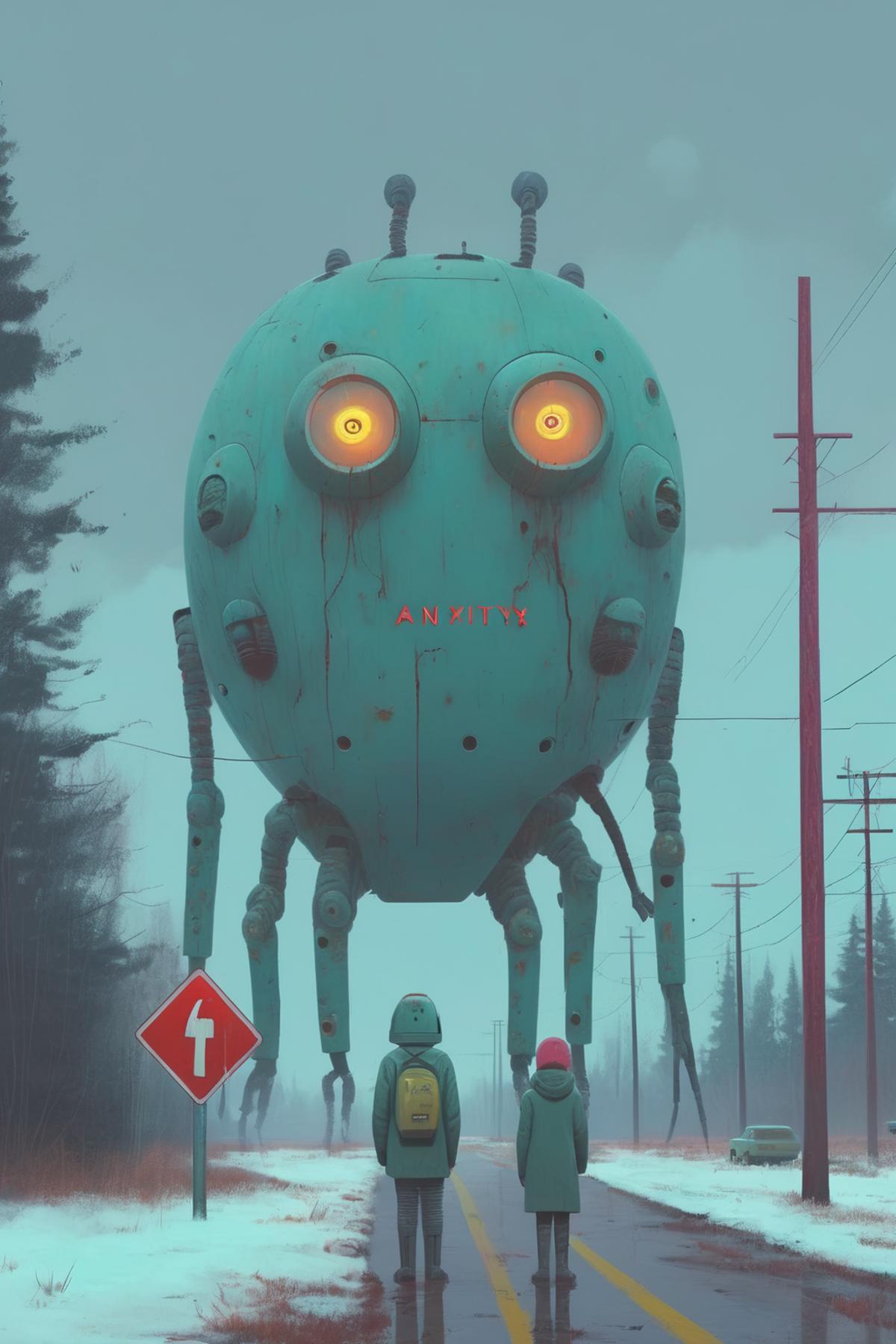 Simon Stålenhag Style image by Kappa_Neuro