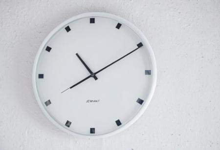 clock on wall closeup