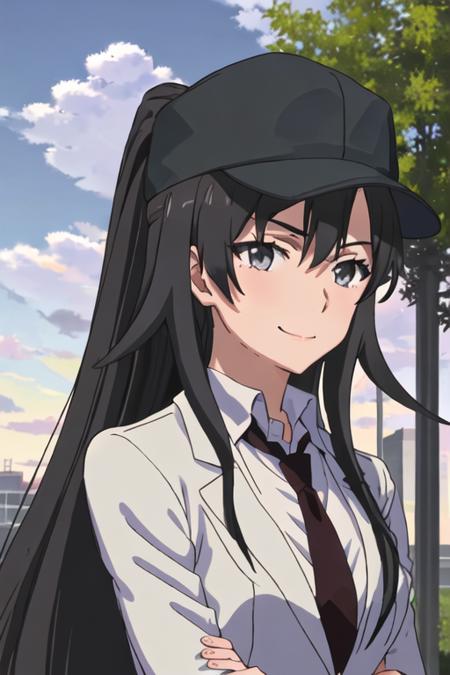 hiratsuka_shizuka_yahariorenoseishunlovecomewamachigatteiru long_hair, black_hair, necktie