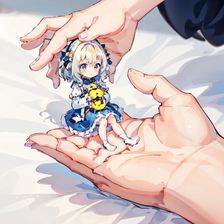 minigirl tiny held in hand