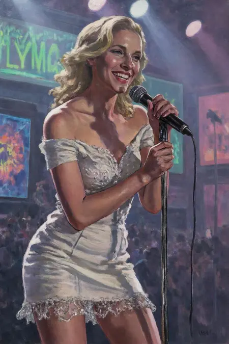 Ethereal Grace: Ethel Léontine Gabain Portrait Painting Style