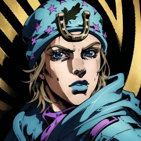 Johnny Joestar,<lora:Johnny Joestar:0.7>, illustration, masterpiece, best quality, ultra detailed,highly detailed,insanely detailed, hdr, 8k, creativity,design,aesthetics,visual,artistry,craftsmanship,style,technique,expression,imagination,talent