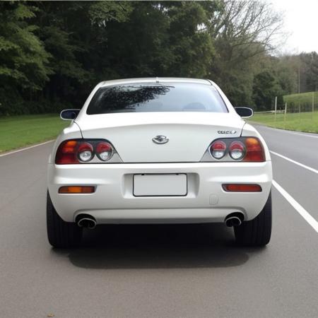 car rear view close up