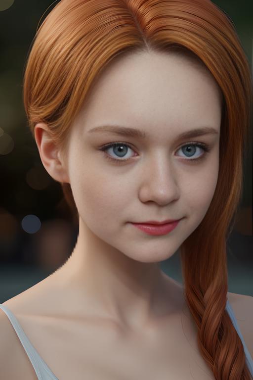 hyperrealistic digital painting by J. Scott Campbell and Thomas Saliot and Jeremiah Ketner and Lois van Baarle, lifelike anime, incredibly detailed, bokeh, ultra realistic, 8k, incredibly cute ginger girl