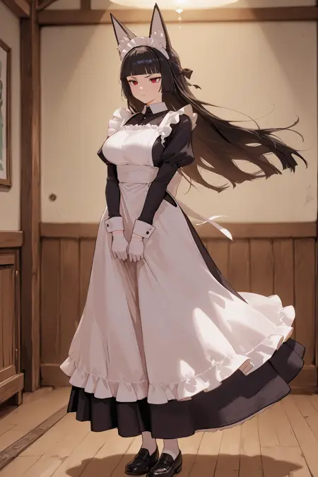 Maid costume|long dress